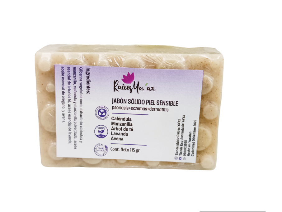 RAICES YA´AX Jabón sólido facial y corporal 115gr