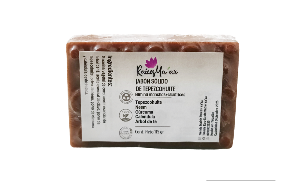 RAICES YA´AX JABON BARRA TEPEZCOHUITE