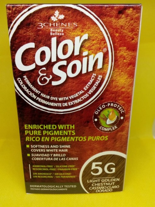 Tinte 5G Color Castaño Claro-Dorado