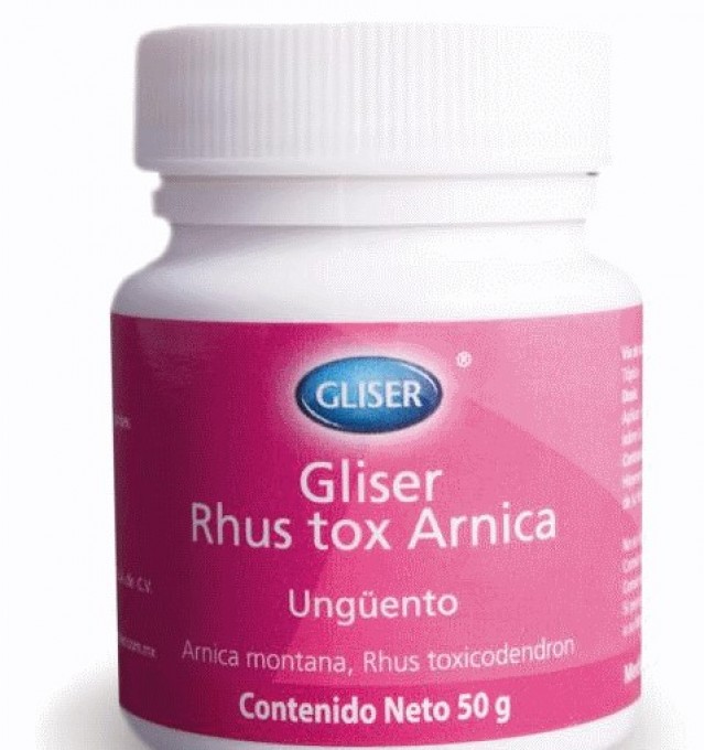 Ungüento Rhus Tox Arnica Gliser